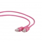 Cablu retea UTP Cat.5e 0.25m Roz, Gembird PP12-0.25M/RO
